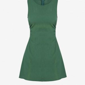 Cutout Waist Sleeveless Mini Dress